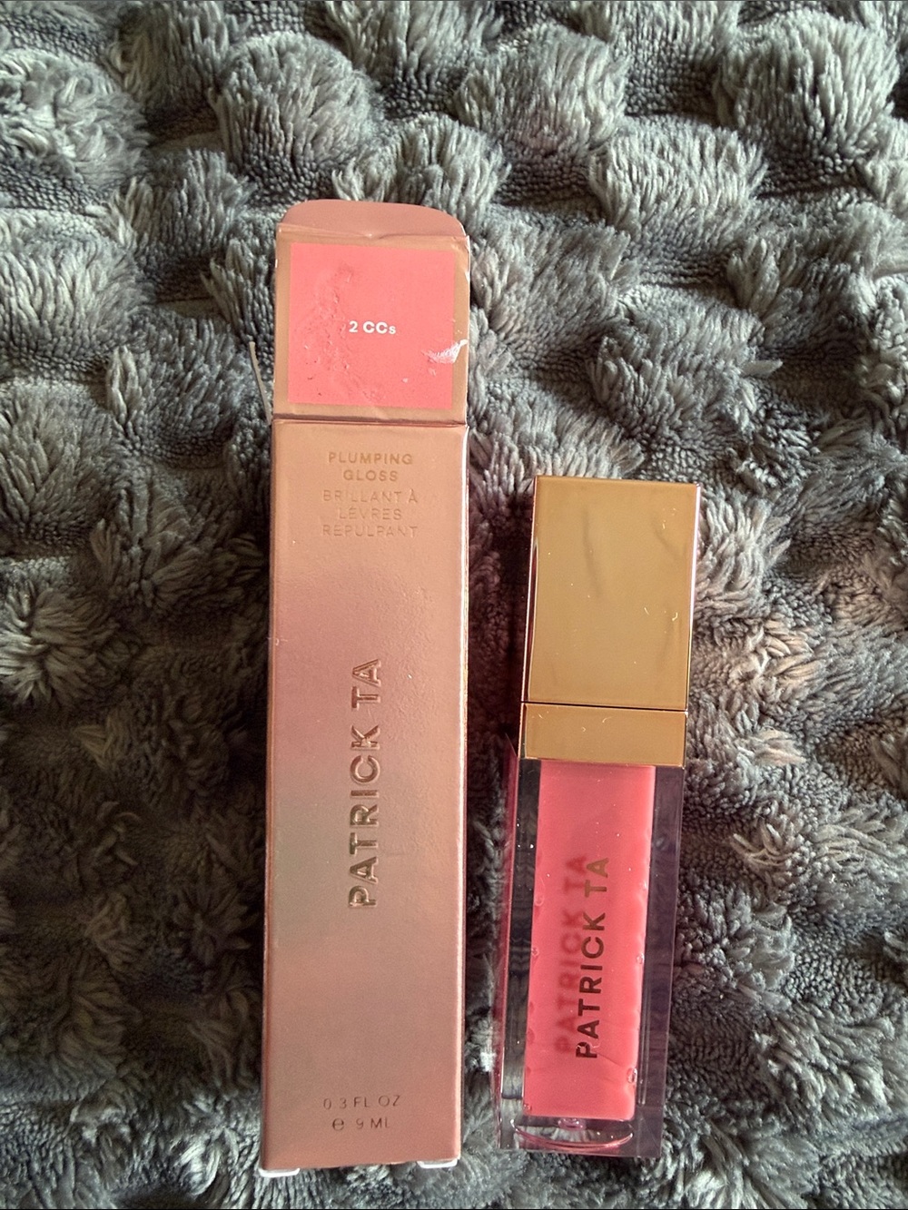 Patrick Ta Plumping Lip Gloss in Soft Coral Pink